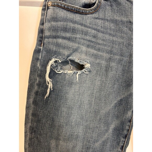 American Eagle Jeans Y2K Original Boot Low Rise Denim Jeans Distress Size 10 - Picture 3 of 10